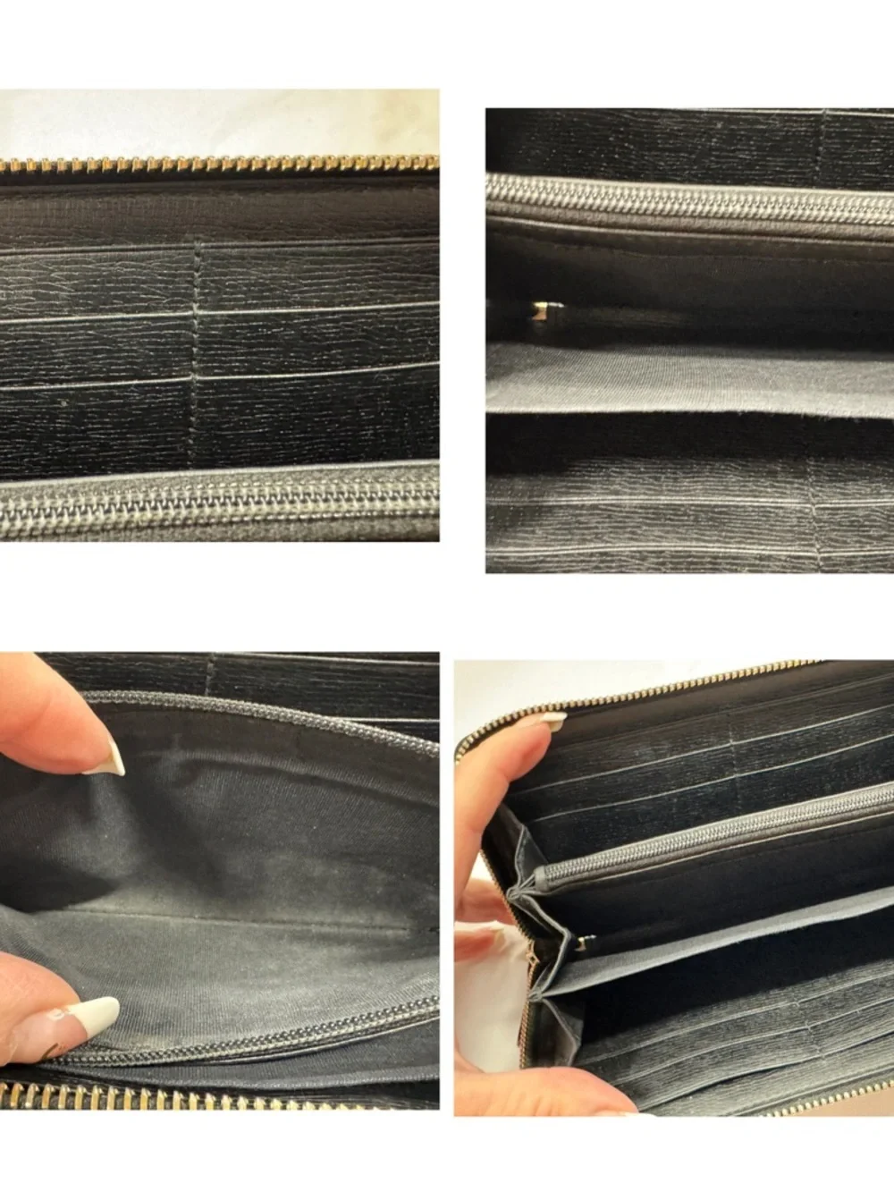 Gucci Black Floral Knight Zip Wallet - Picture 6 of 8